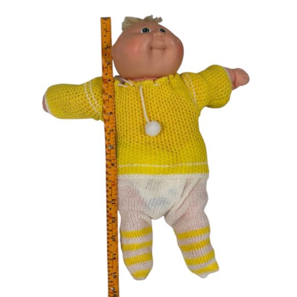 Vintage Cabbage Patch Kids Soft Body Doll 1982 Baby Boy Coleco Green Eyes - Picture 6 of 6